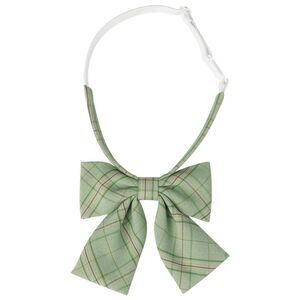 Pre-tied Bowties Adjustable Colorful Plaid Tartan Checked Bow Ties Green